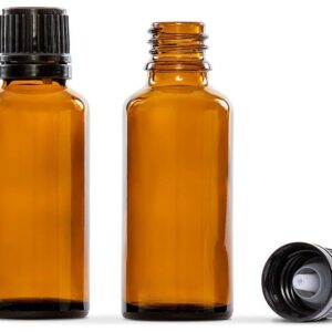 30ml Amber Glass Essential Oil Bottle Pack of 4
