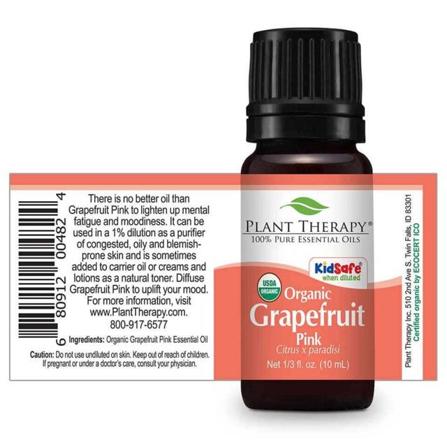 Plant Therapy Organic Pink Grapefruit Essential Oil 10  